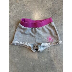Converse, Girls 12M Grey‎ Shorts with Pink Logo, Perfect For Any Little Girl!